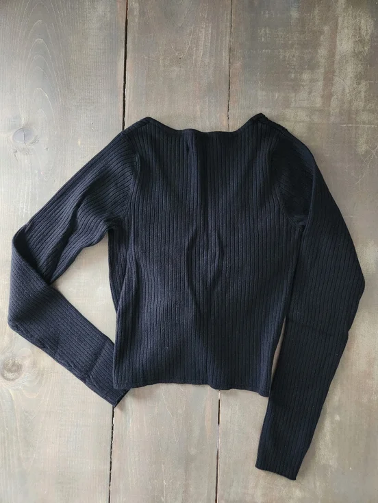 Dynamite Ribbed Long Sleeve Top - Size Small - Picture 6 of 11